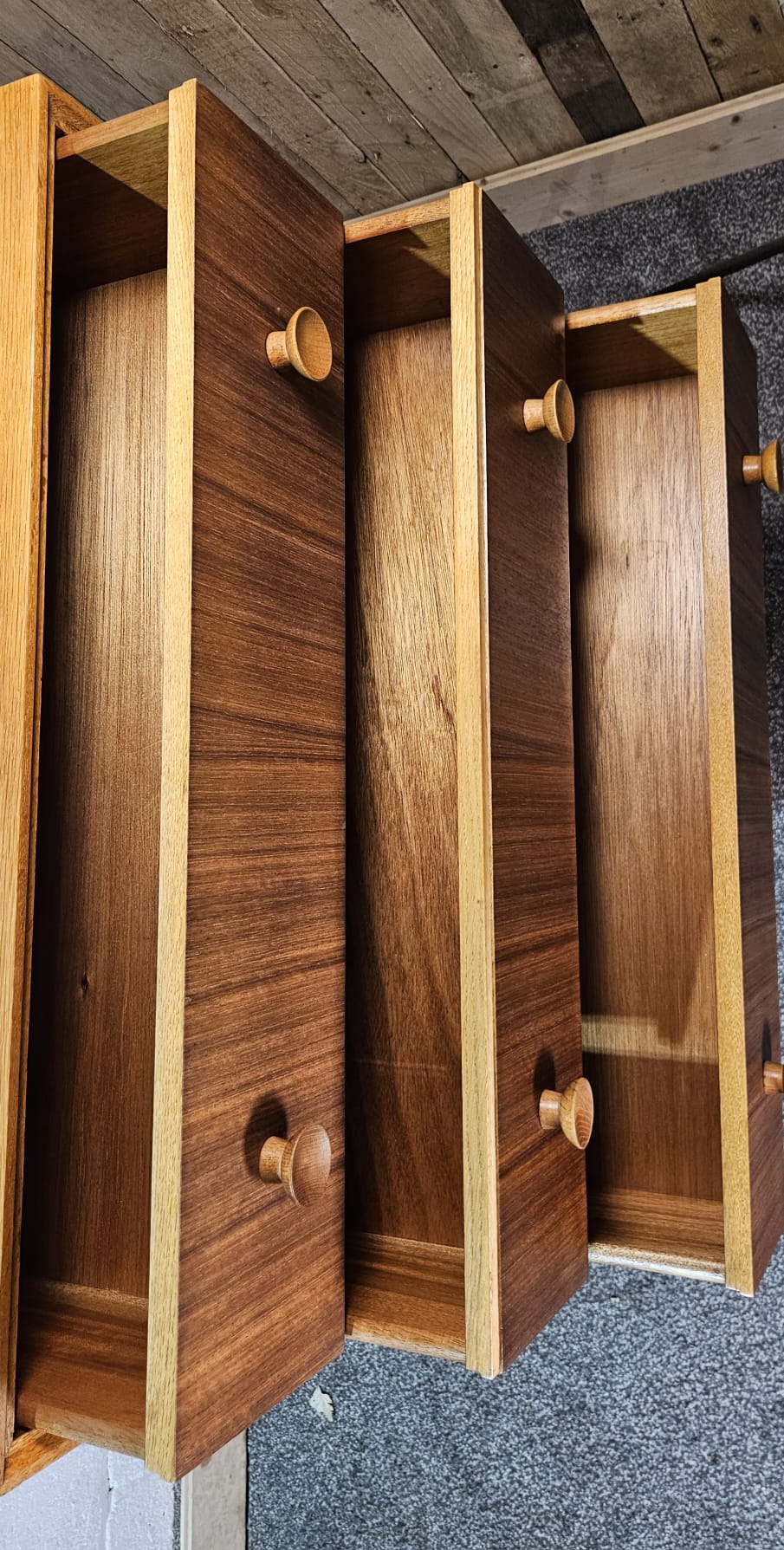 Five Drawer Mid- Century unit