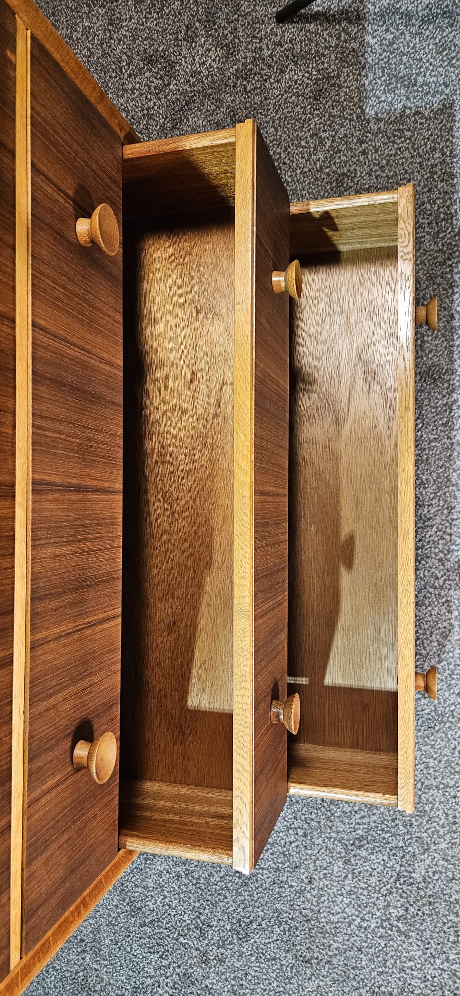 Five Drawer Mid- Century unit