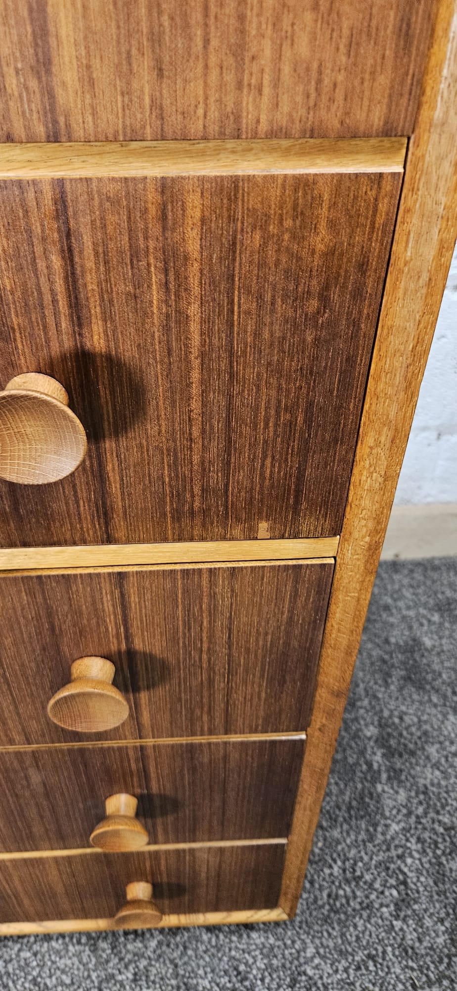 Five Drawer Mid- Century unit