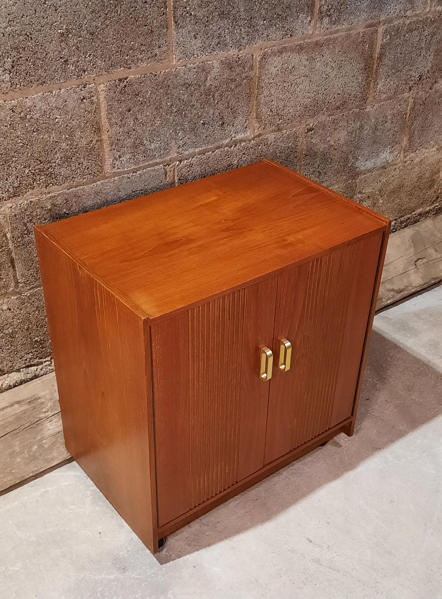 Mid Century, Teak Vinyl Storage Unit