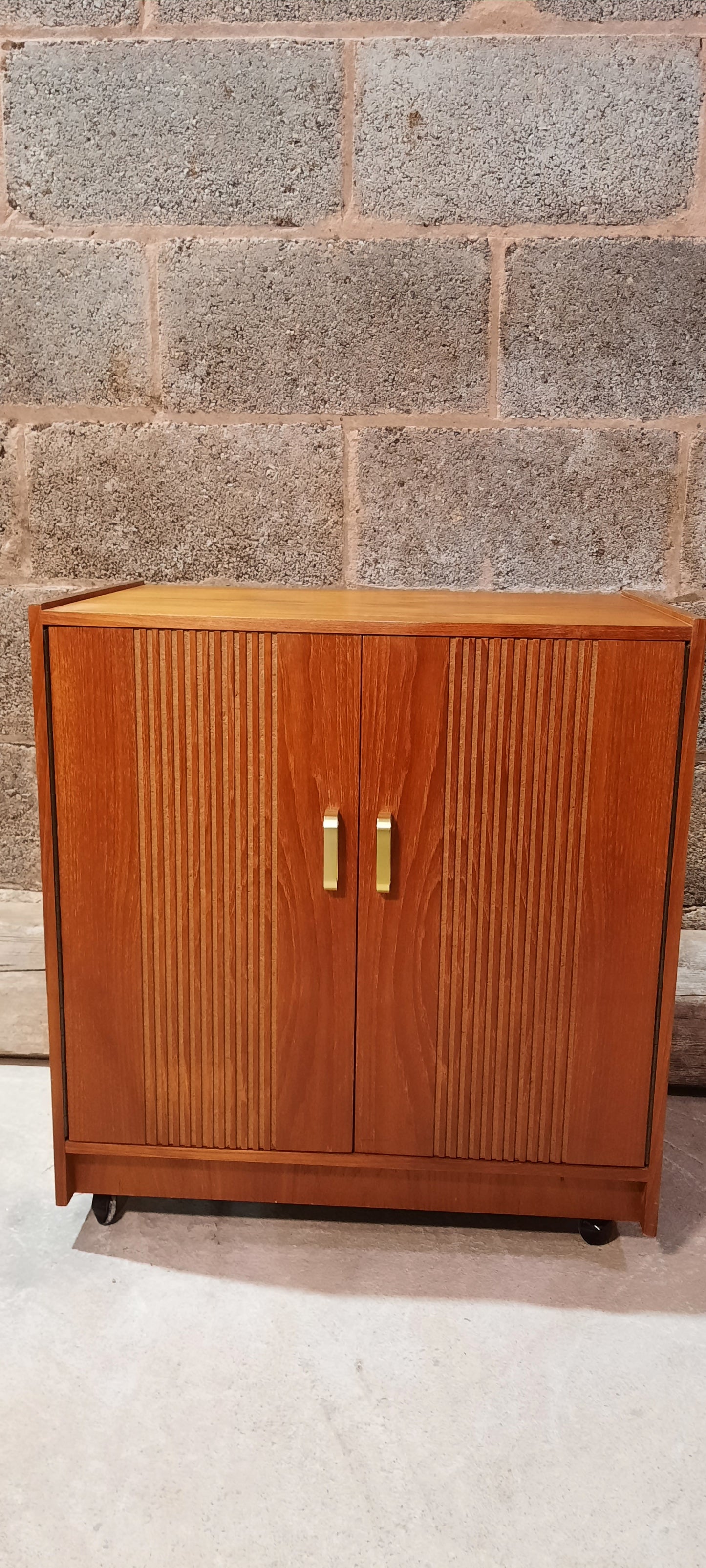 Mid Century, Teak Vinyl Storage Unit