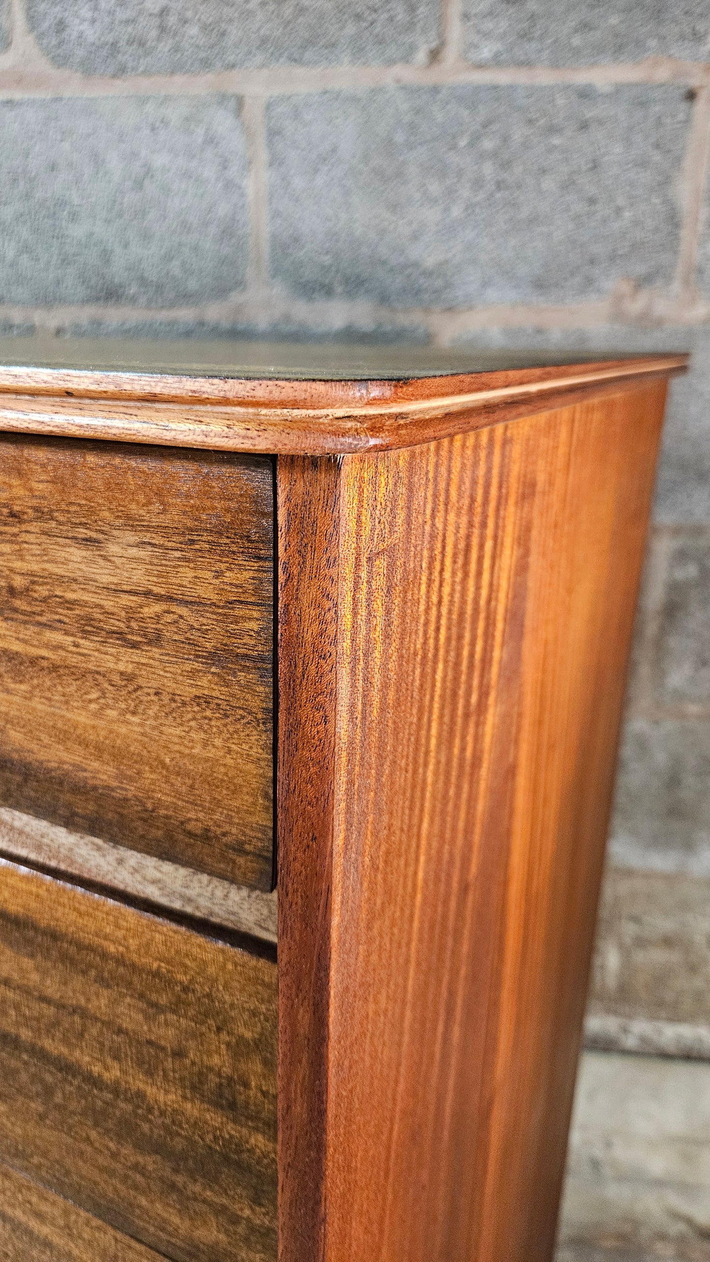 Mid Century Uniflex Dark Teak 6 drawer unit.