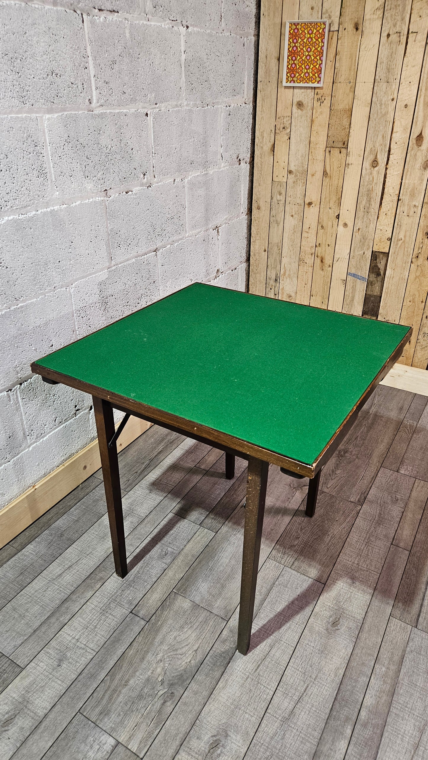 Fold Away Vintage Card Table