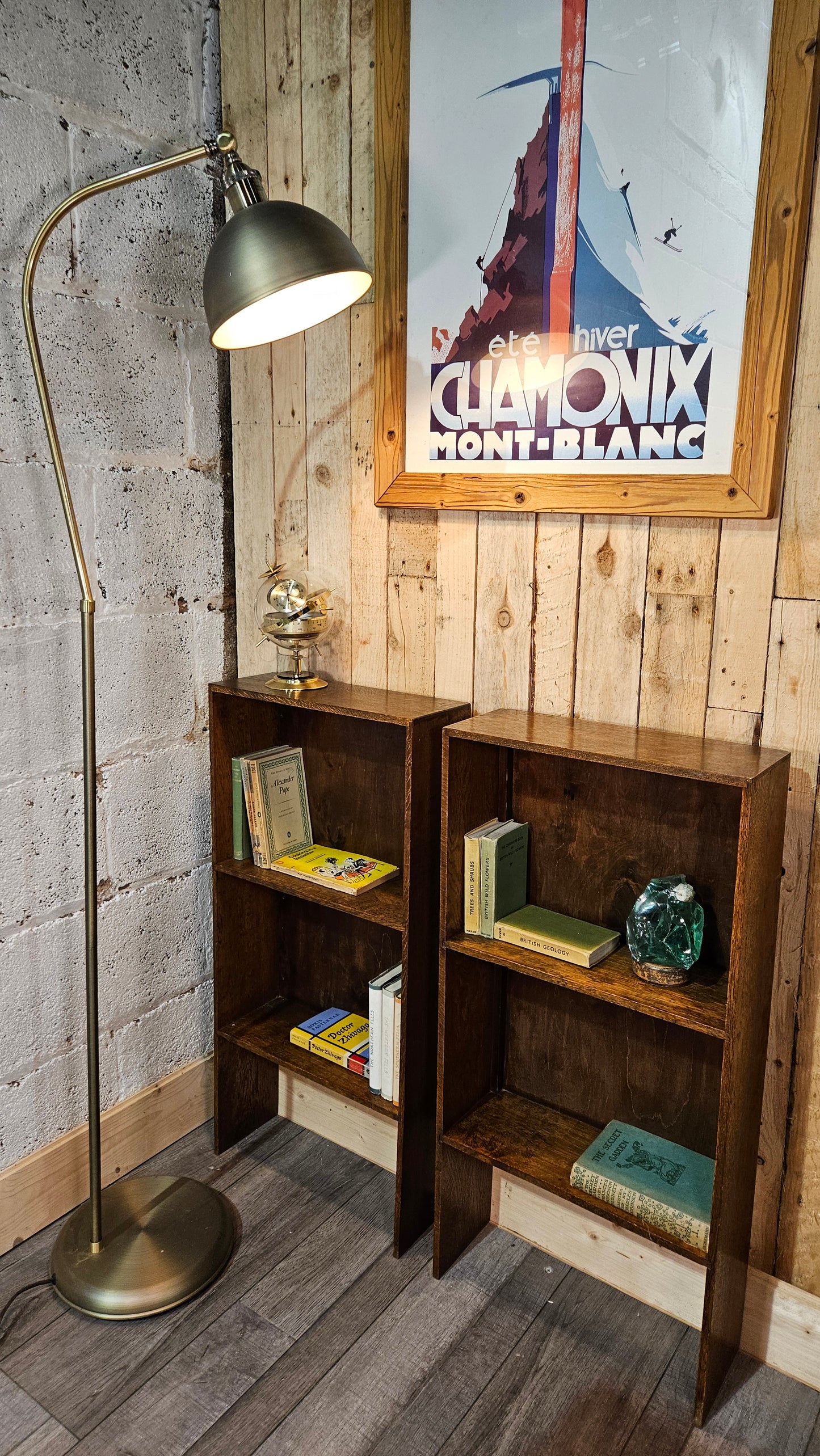 Two Small Oak 1920s Bookcases