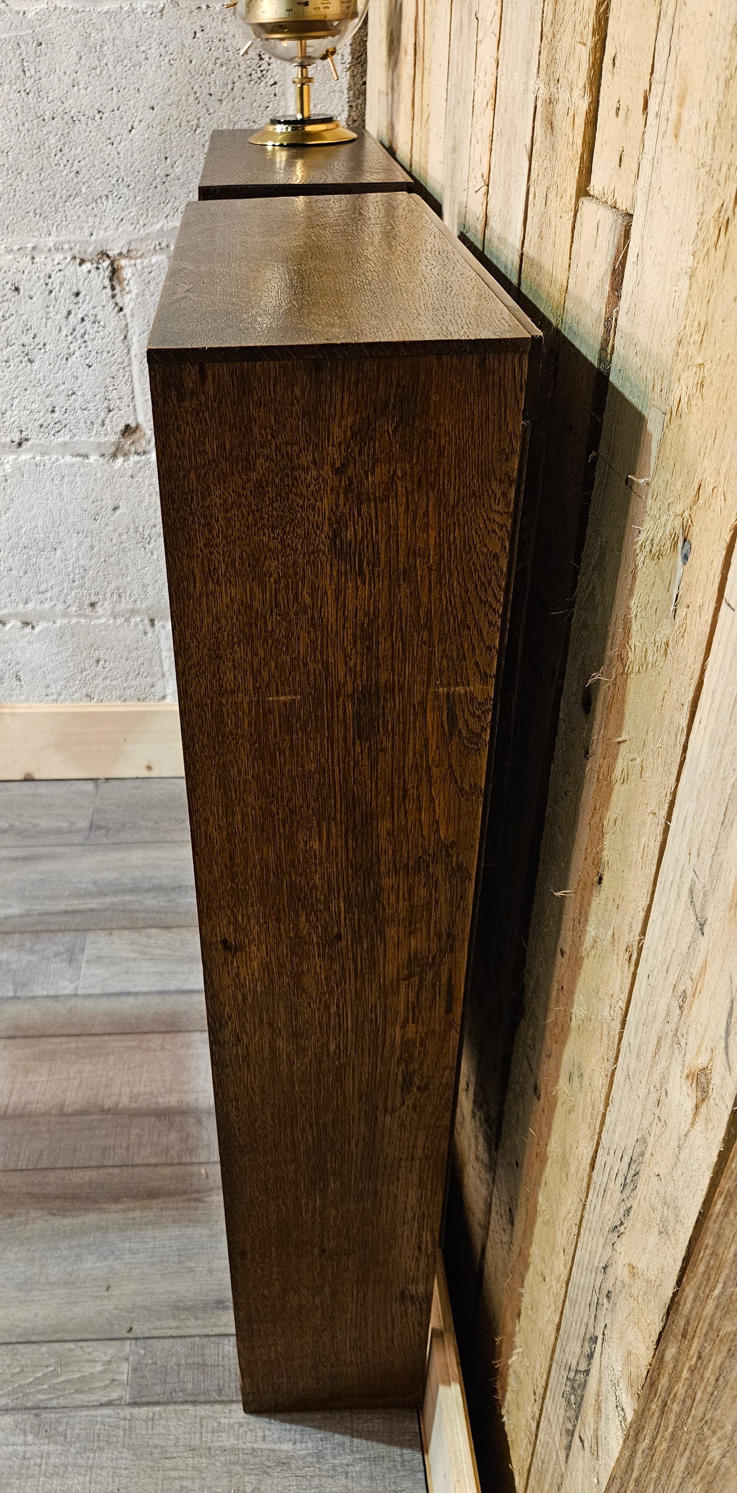 Two Small Oak 1920s Bookcases