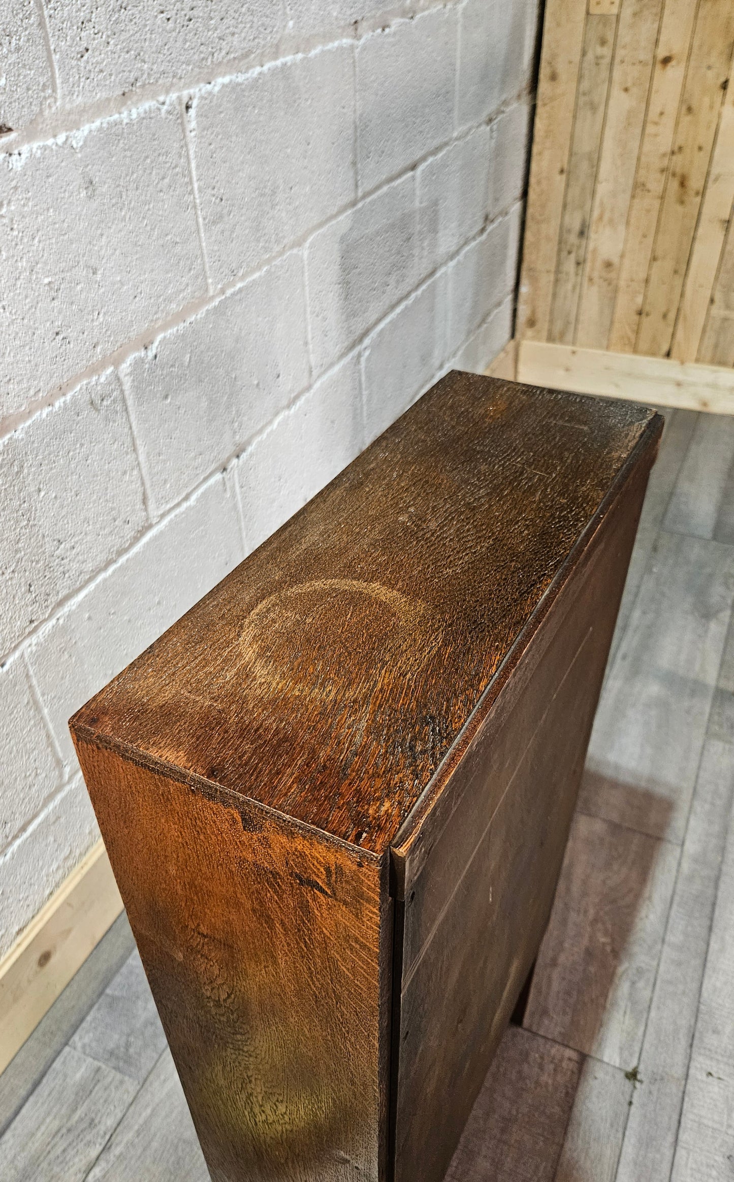 Two Small Oak 1920s Bookcases