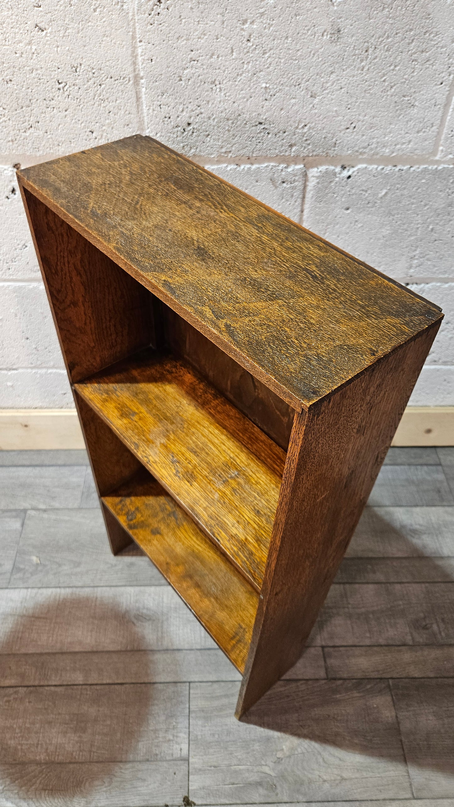 Two Small Oak 1920s Bookcases