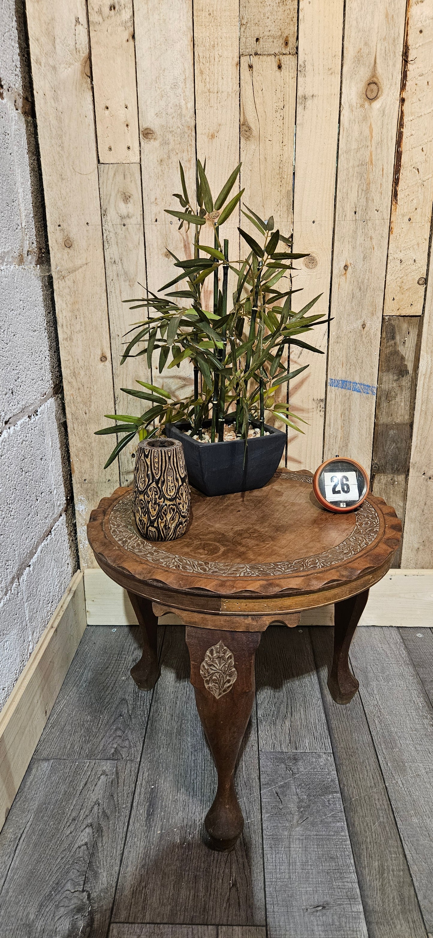 Pie Crust Edged Side Table