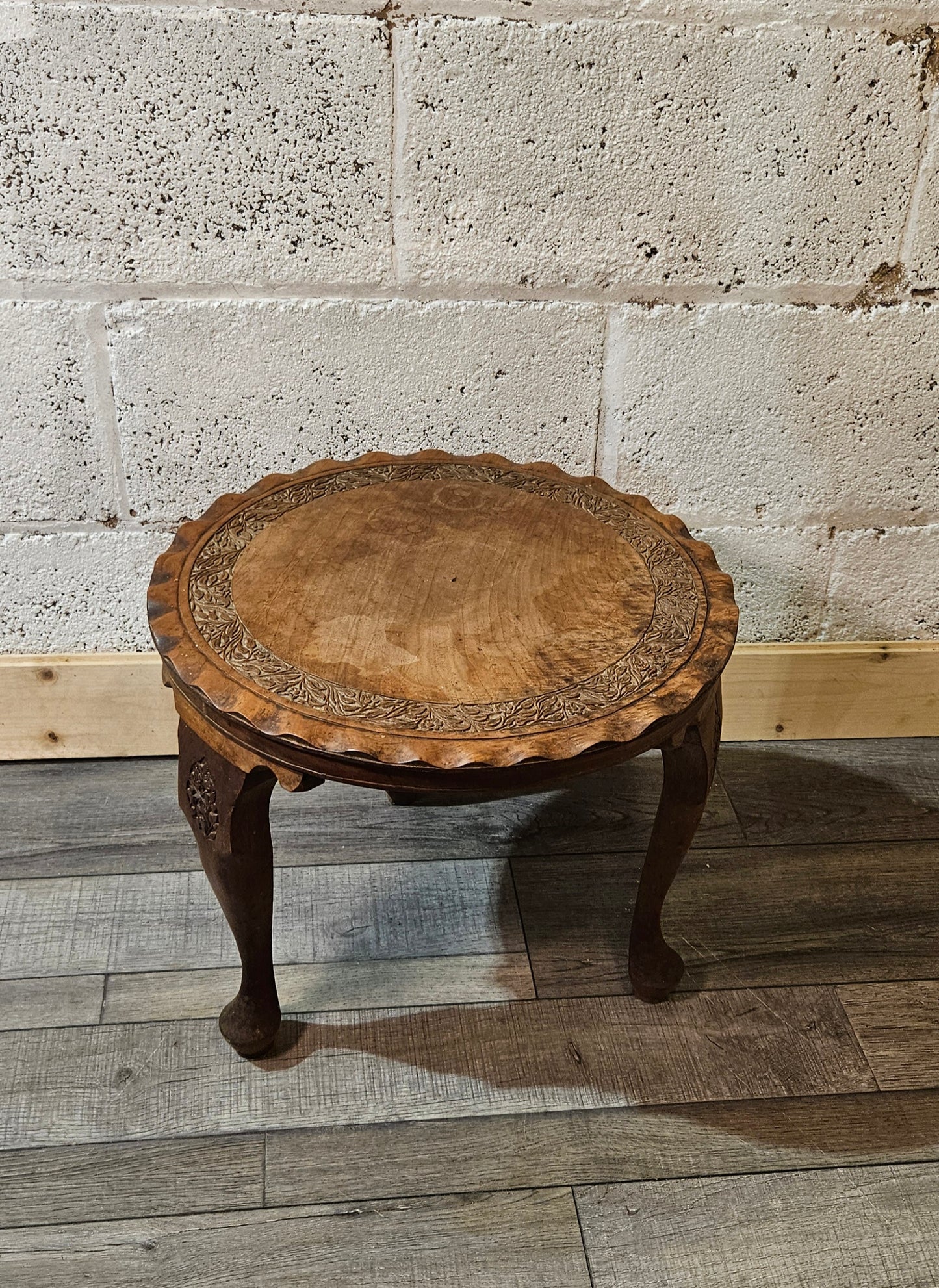 Pie Crust Edged Side Table