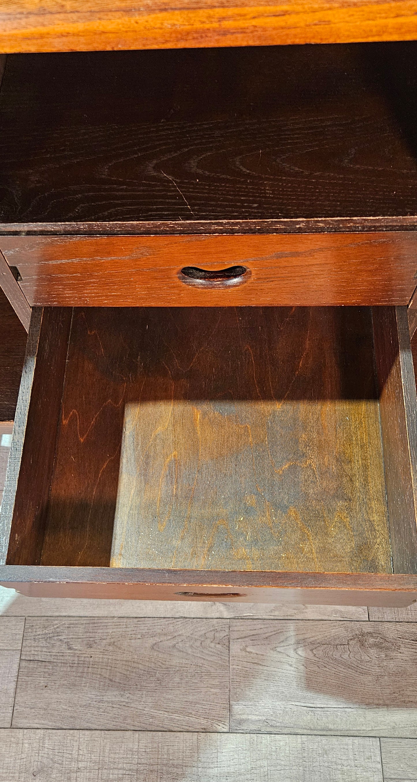 Oak Art Deco Sideboard by Venesta.