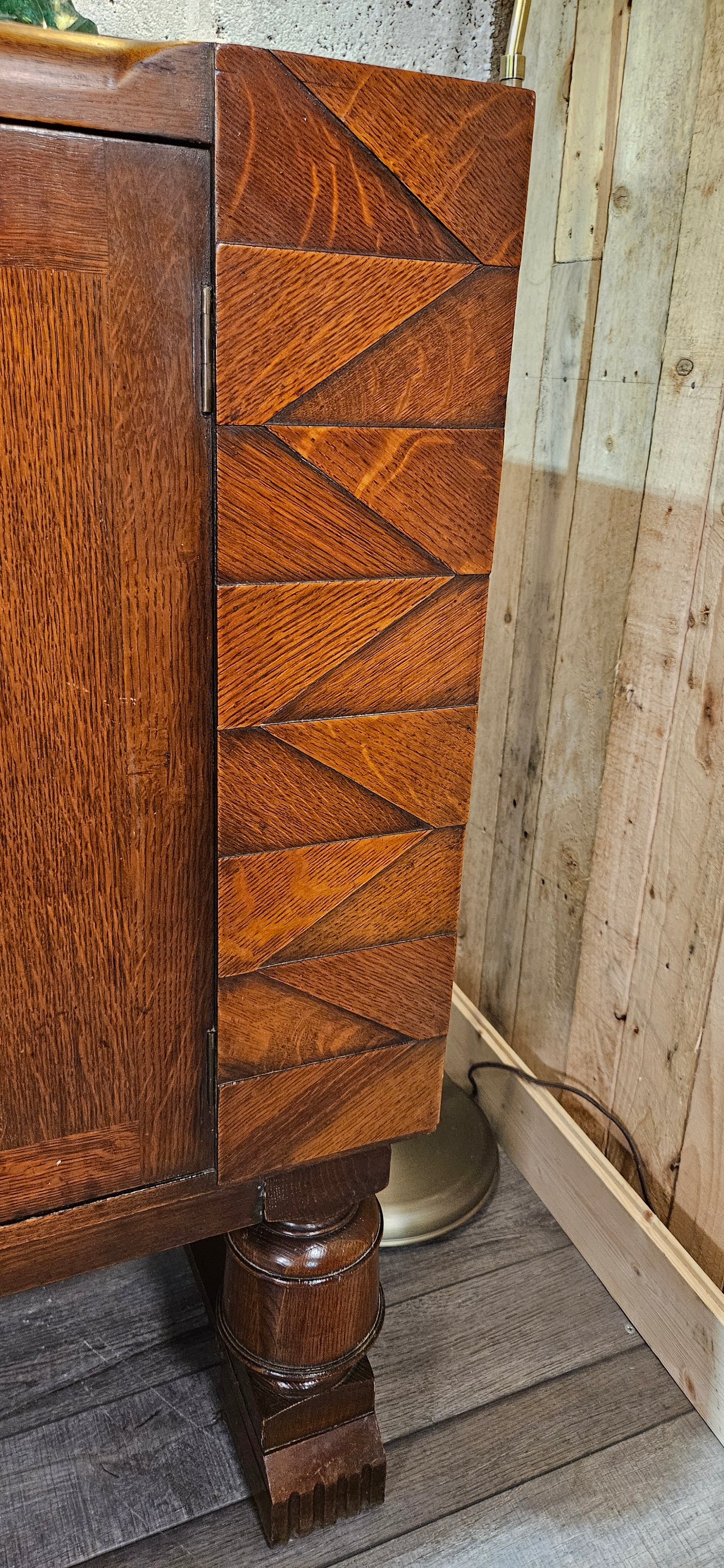 Oak Art Deco Sideboard by Venesta.