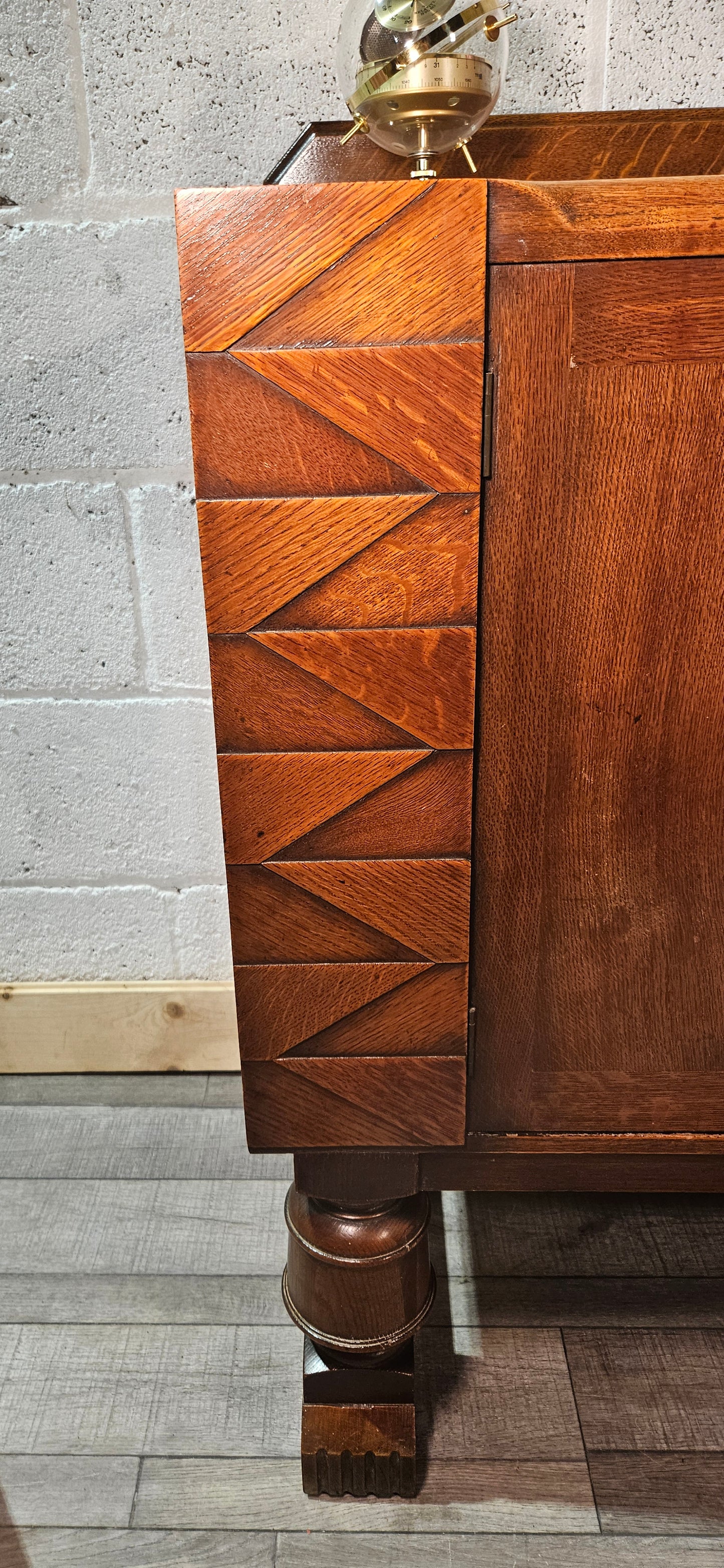 Oak Art Deco Sideboard by Venesta.