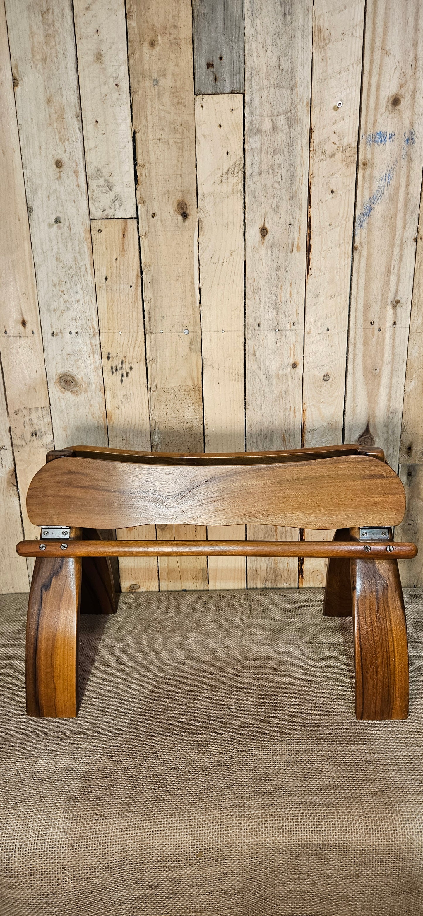 Mid century camel style stool.