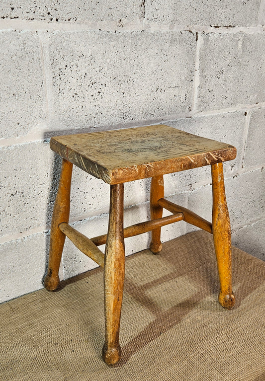 Country house style milking stool.