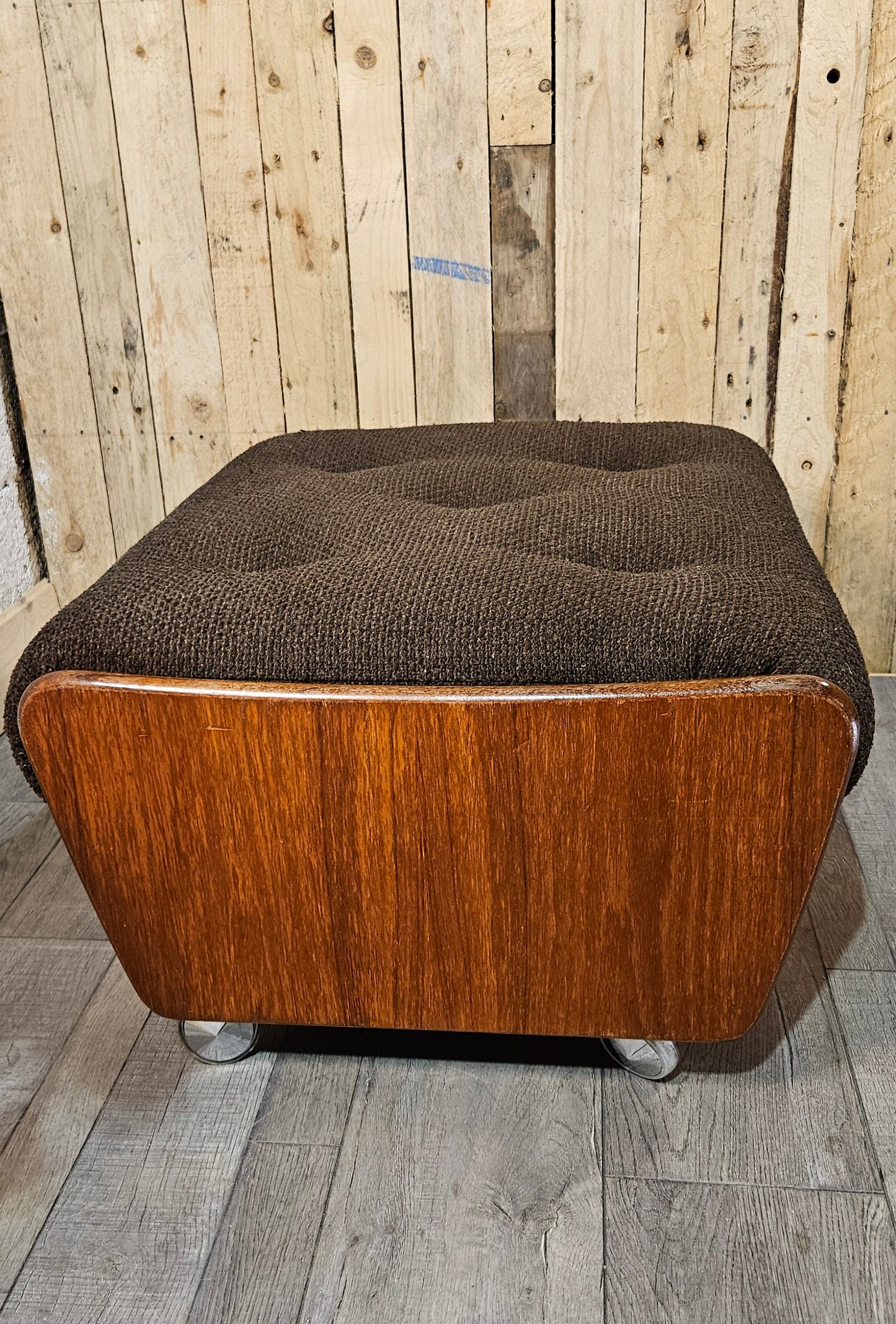 G- Plan saddle stool pouffe.