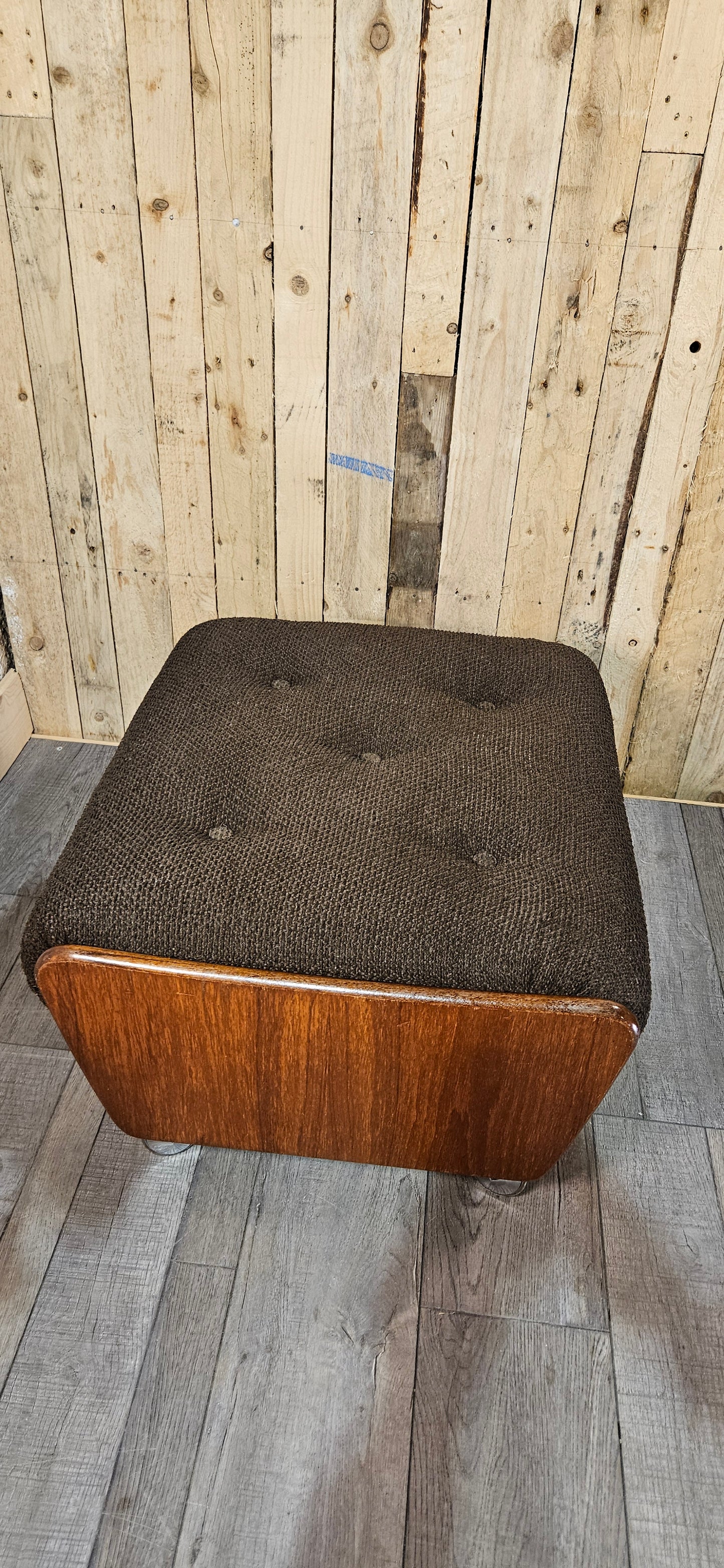 G- Plan saddle stool pouffe.