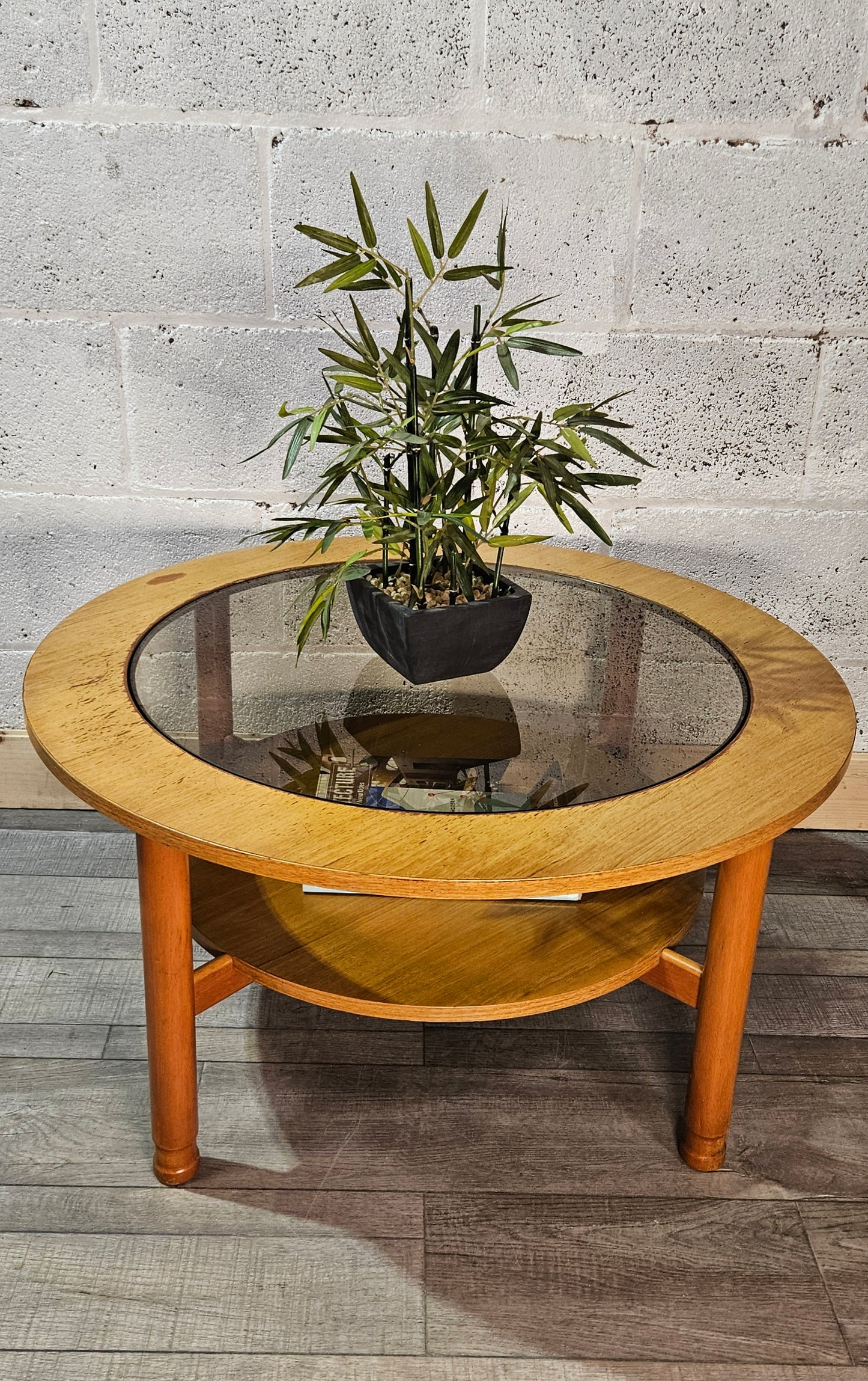 Mid century, Schreiber circular coffee table.