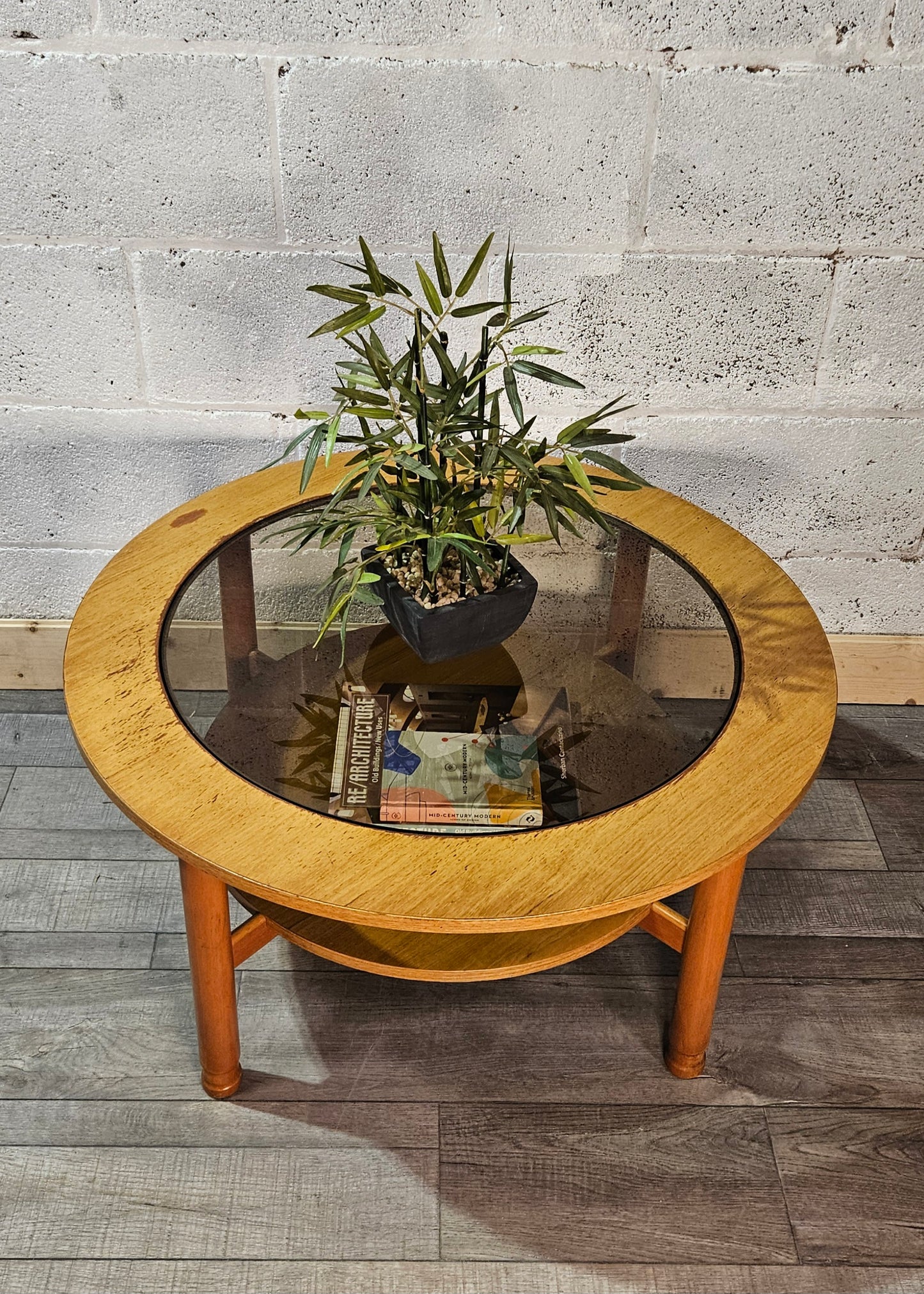 Mid century, Schreiber circular coffee table.