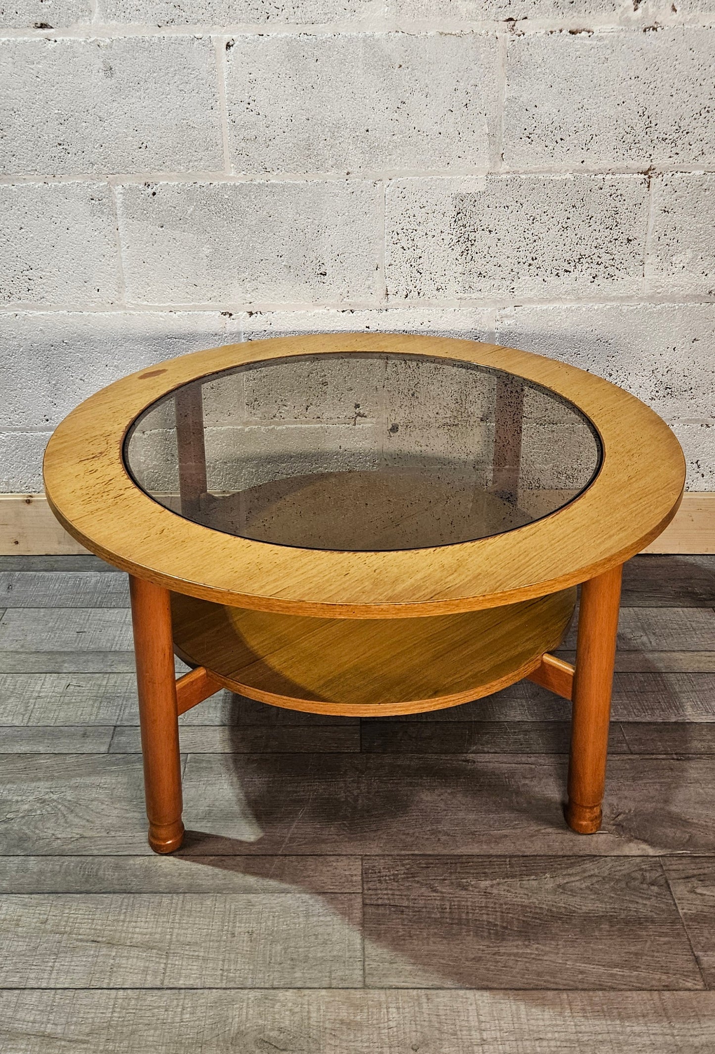 Mid century, Schreiber circular coffee table.