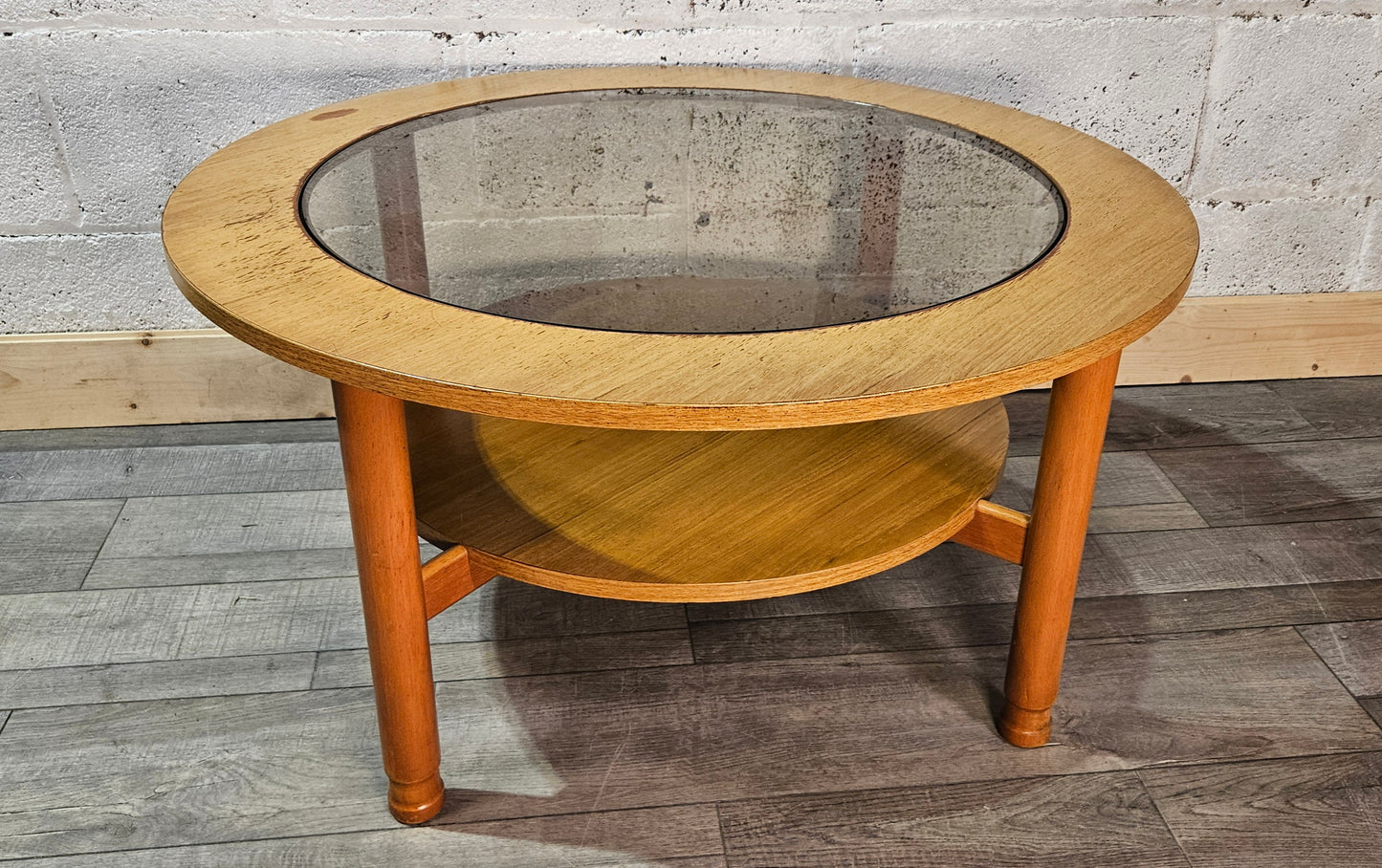 Mid century, Schreiber circular coffee table.