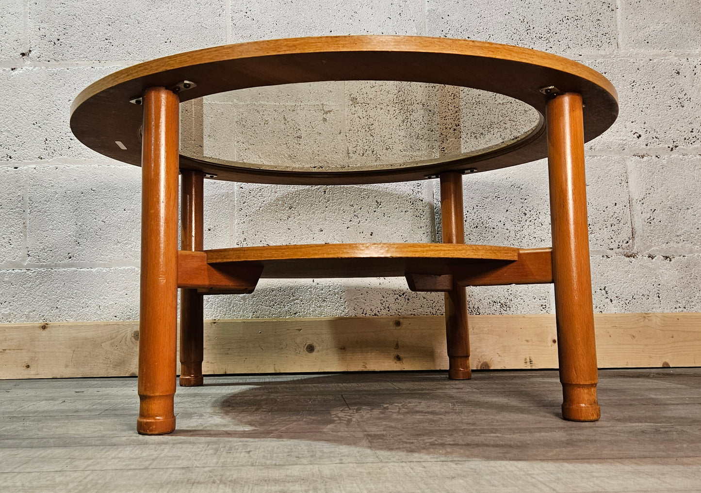 Mid century, Schreiber circular coffee table.