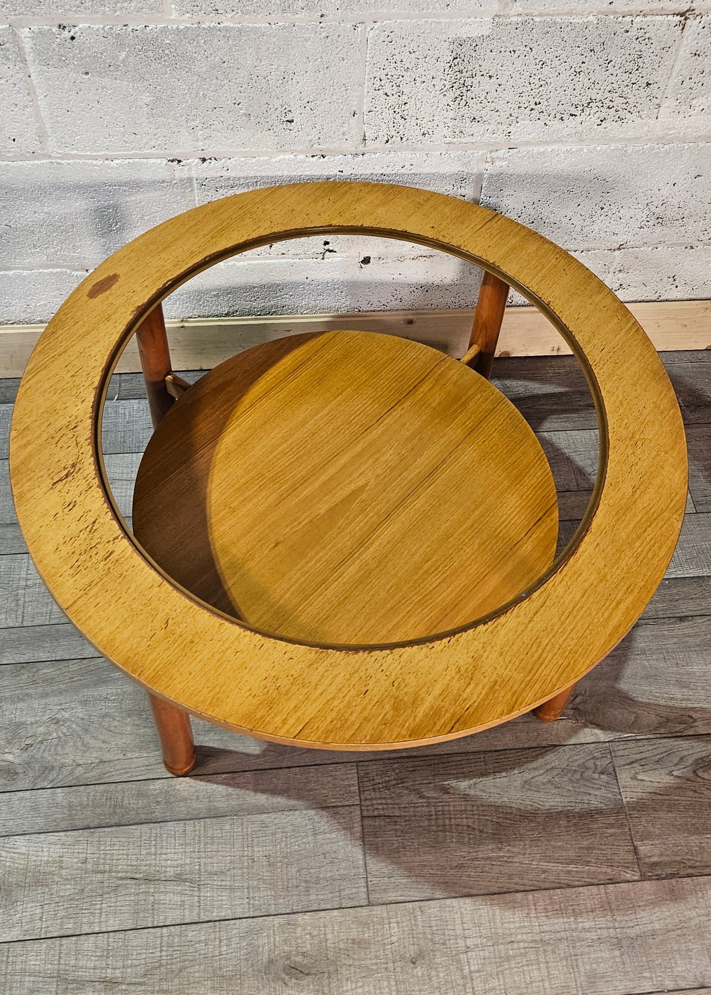 Mid century, Schreiber circular coffee table.