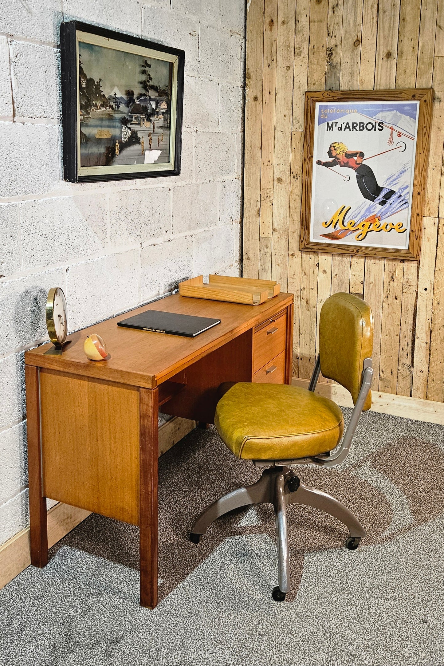 Lucas furniture desk designed by Herbert Berry.