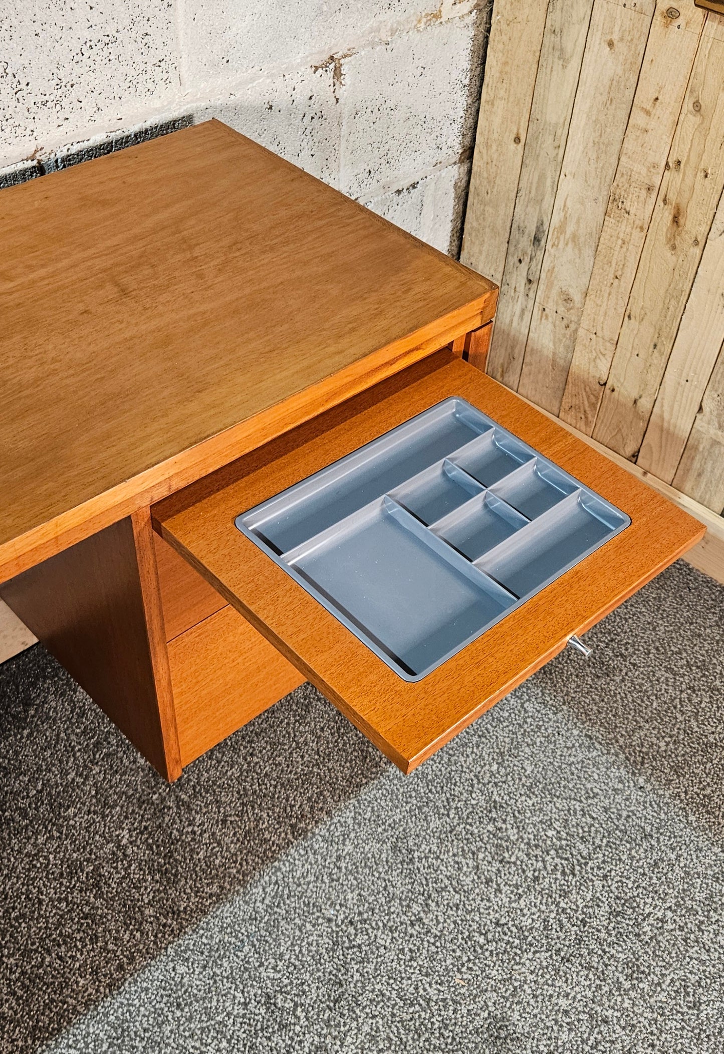 Lucas furniture desk designed by Herbert Berry.