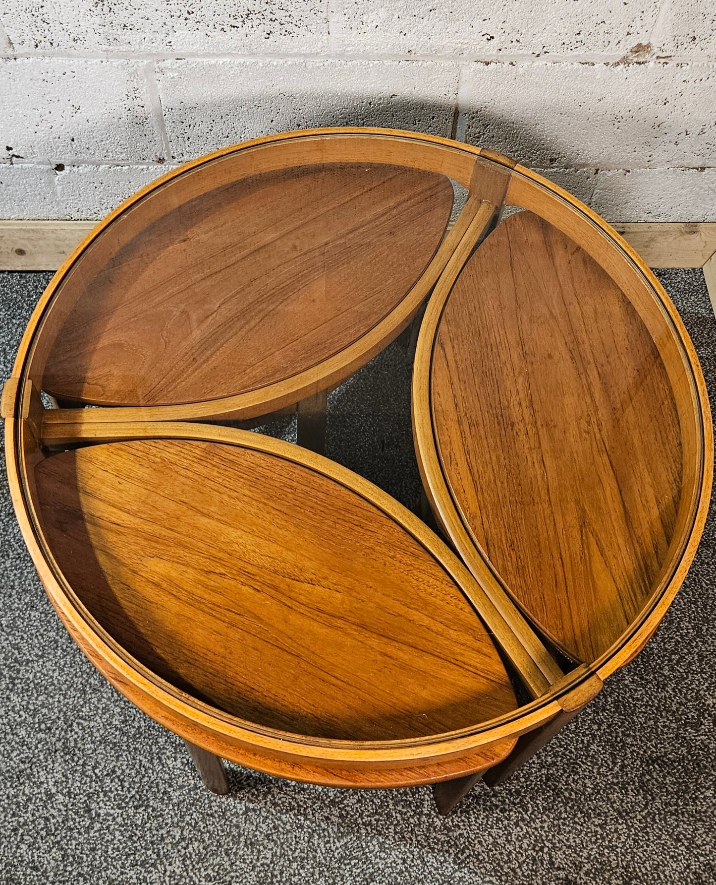 Nathan Trinity nest of 4 tables.