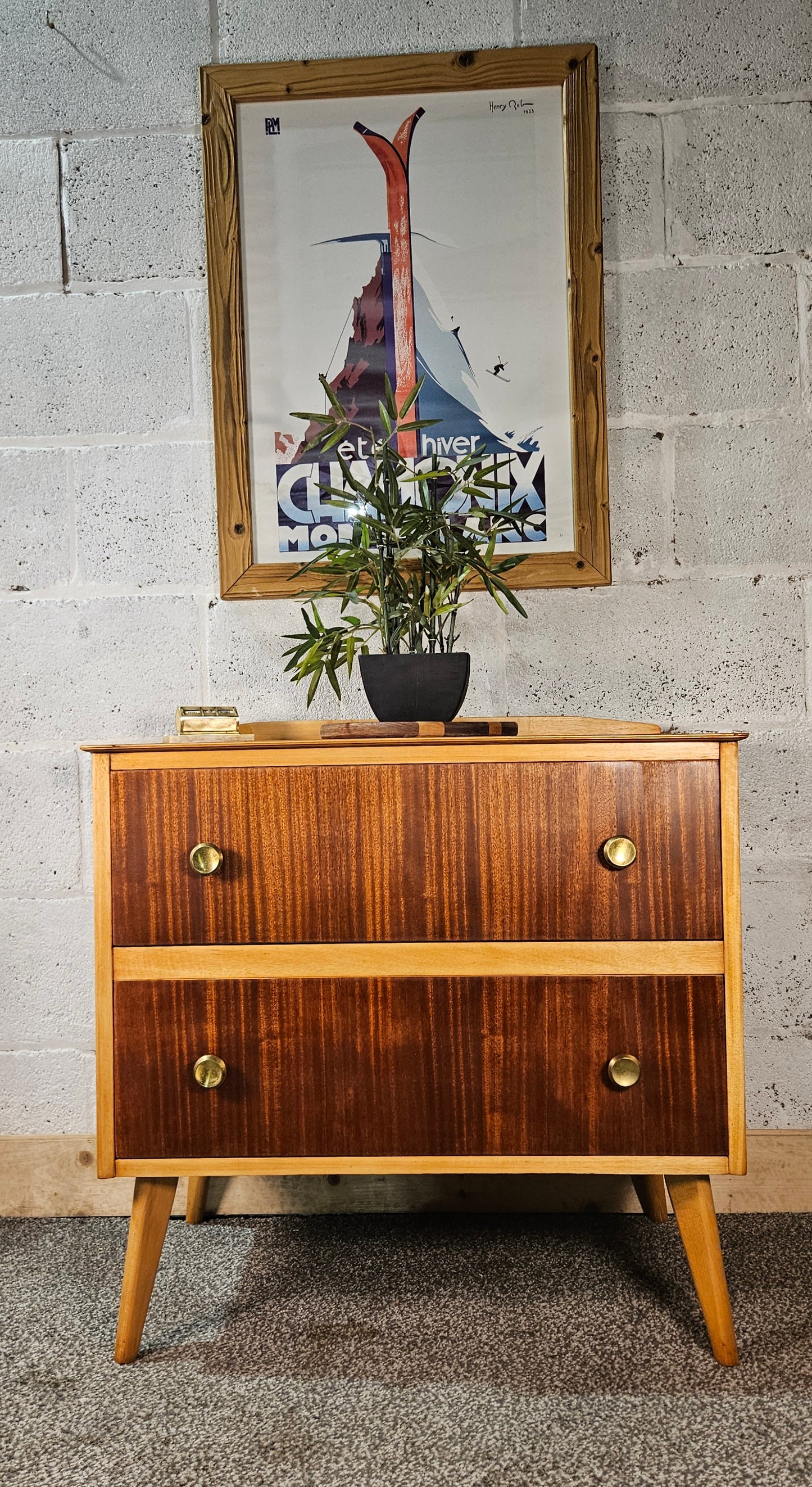 Retro Imperial Furniture two drawer unit.