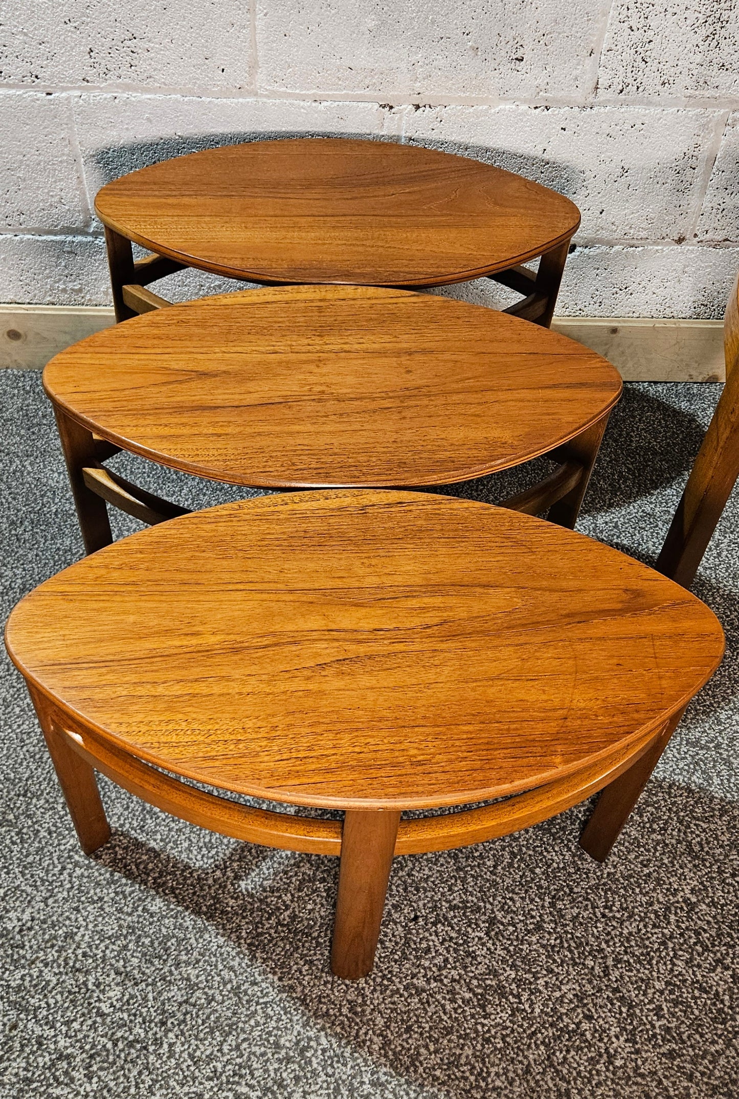 Nathan Trinity nest of 4 tables.