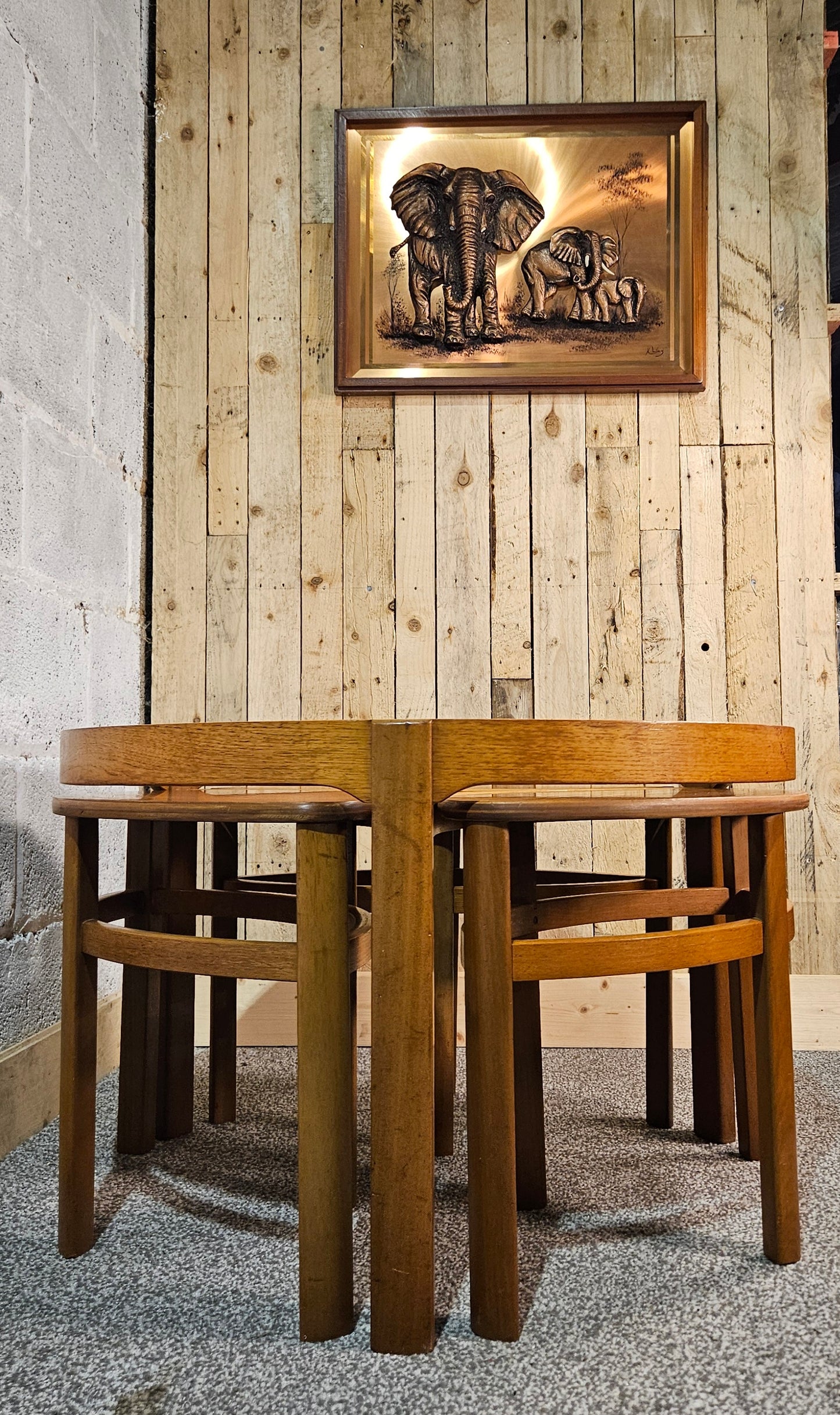 Nathan Trinity nest of 4 tables.