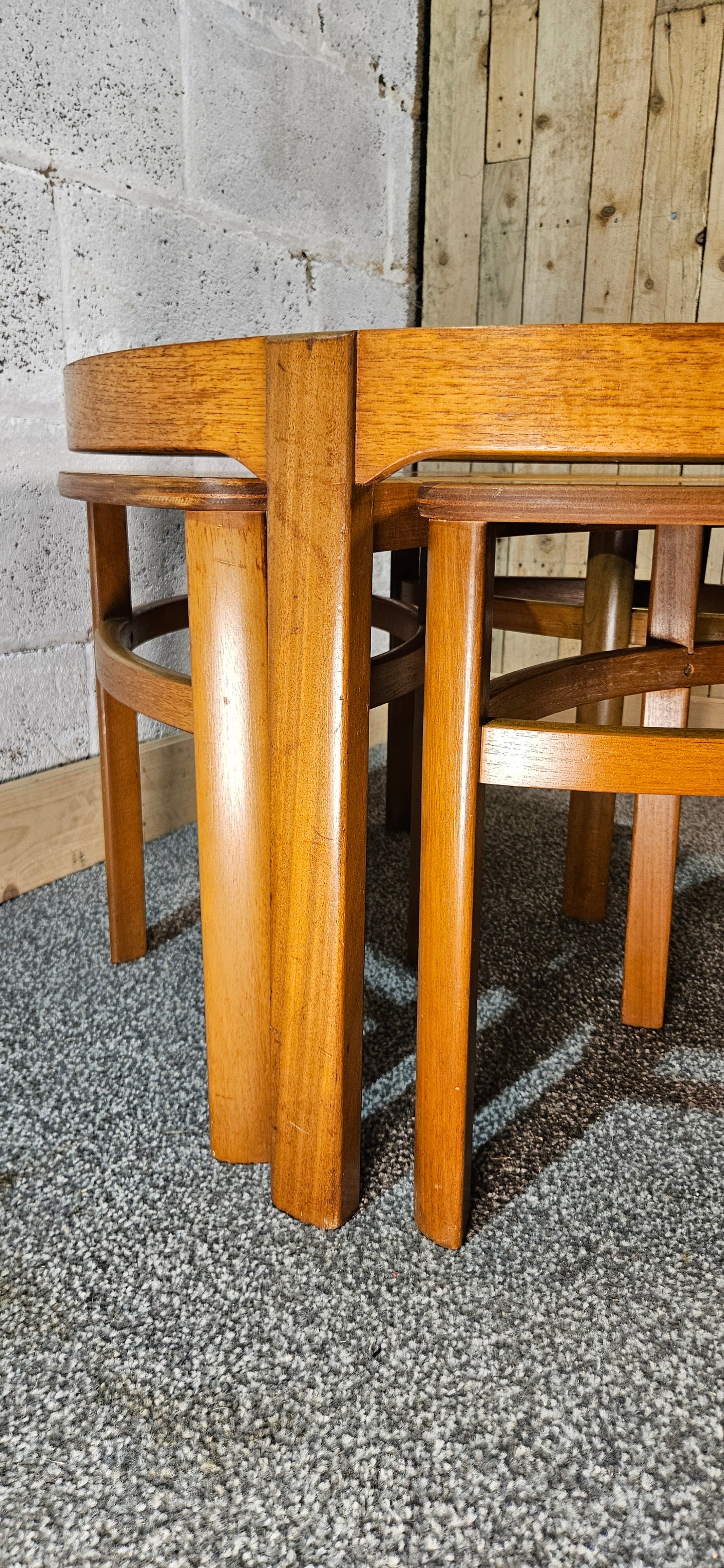 Nathan Trinity nest of 4 tables.