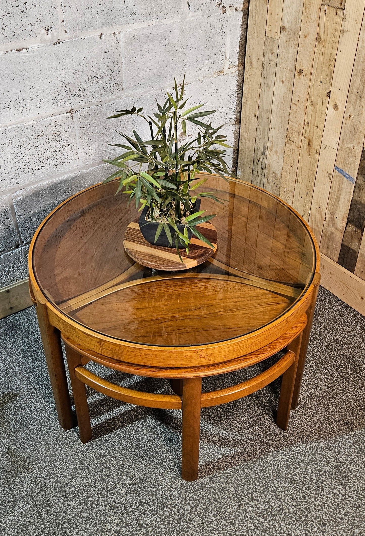 Nathan Trinity nest of 4 tables.