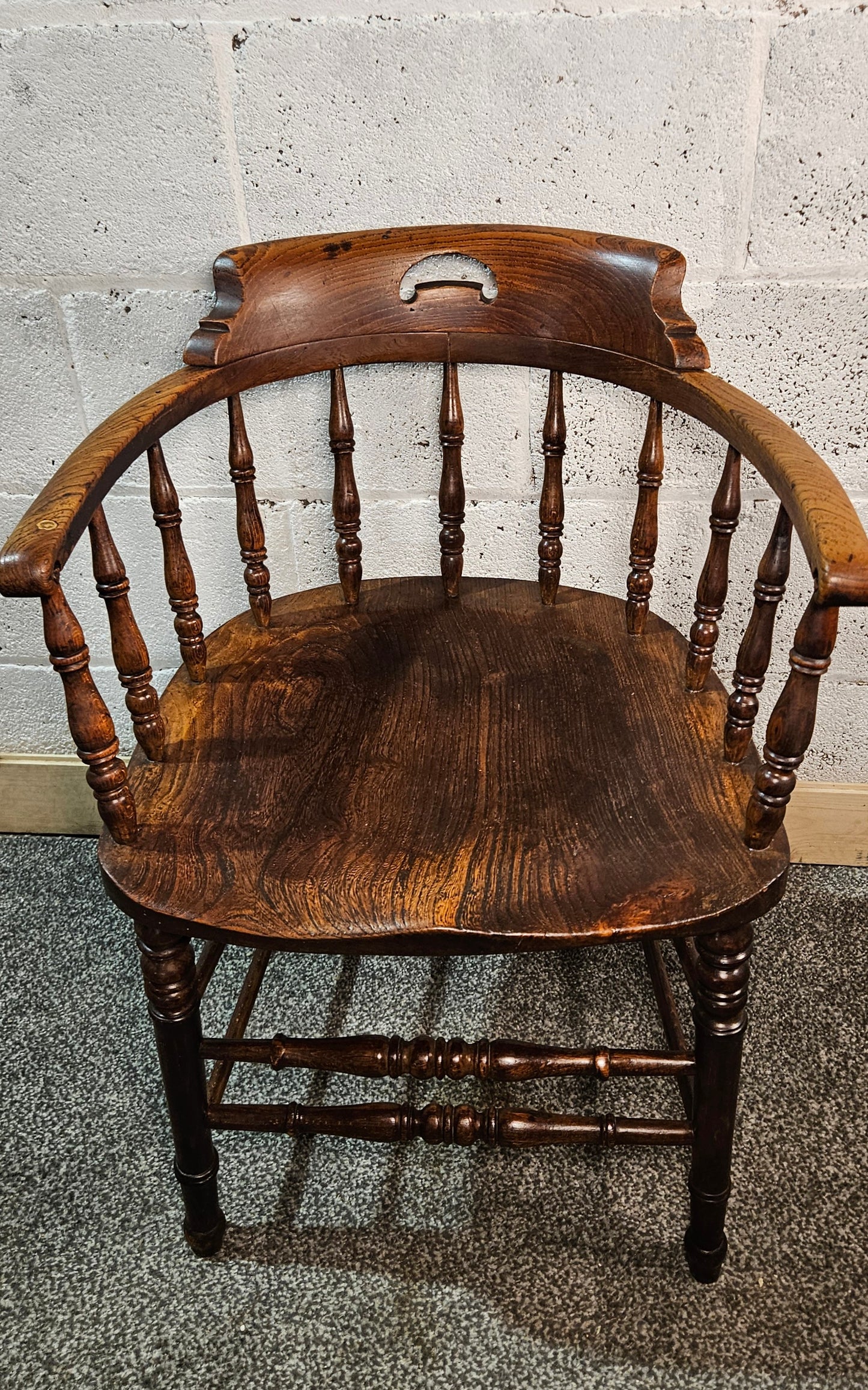 Early 1900s Elm captains chair.